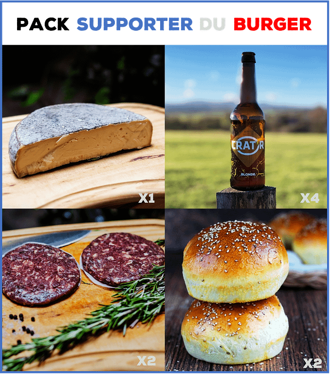 ⚽️🏉🎾 Pack "Supporter du Burger" 1 Pack Supporter du Burger