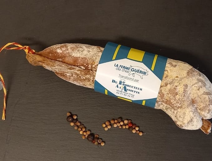 Saucisson sec Pur Porc 300G 1 saucisson sec pur porc