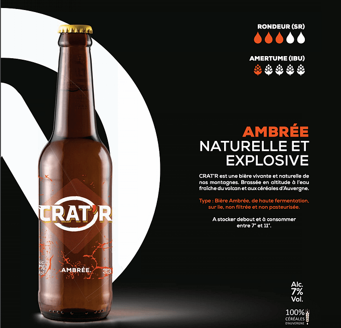 Crat'r ambree bio 33cl 1 Crat'r ambree bio