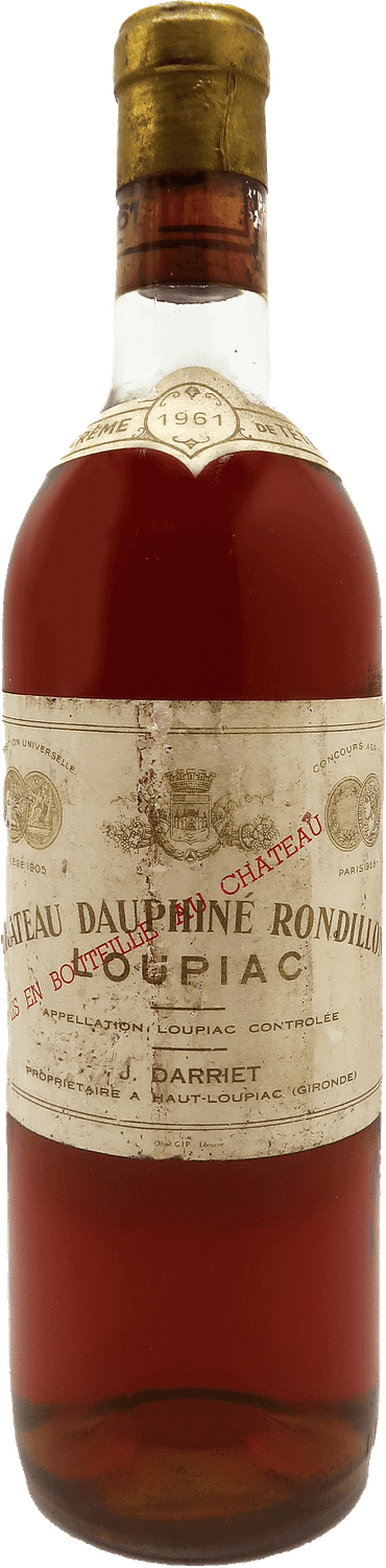 Crème de Tête 1961 - Château Dauphiné-Rondillon -Loupiac