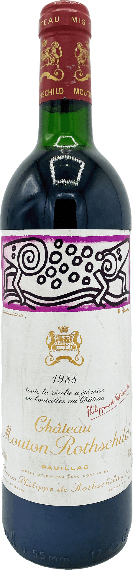 Château Mouton Rothschild 1988 - Pauillac - 1er GCC - Rouge - 75cL ...