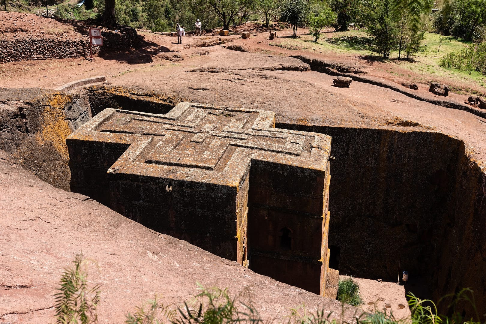 Lalibela église vue d'en haut